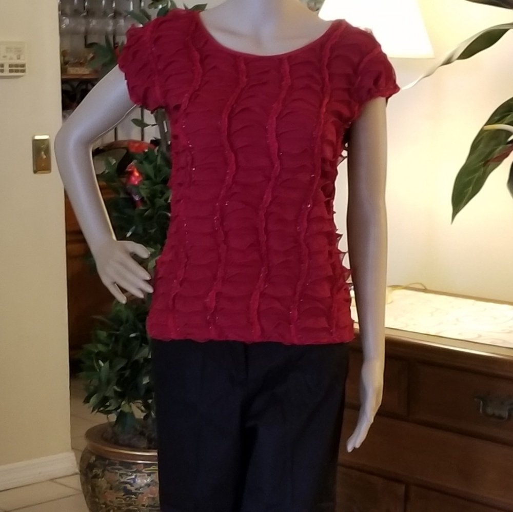 Ruffle Detail Top
